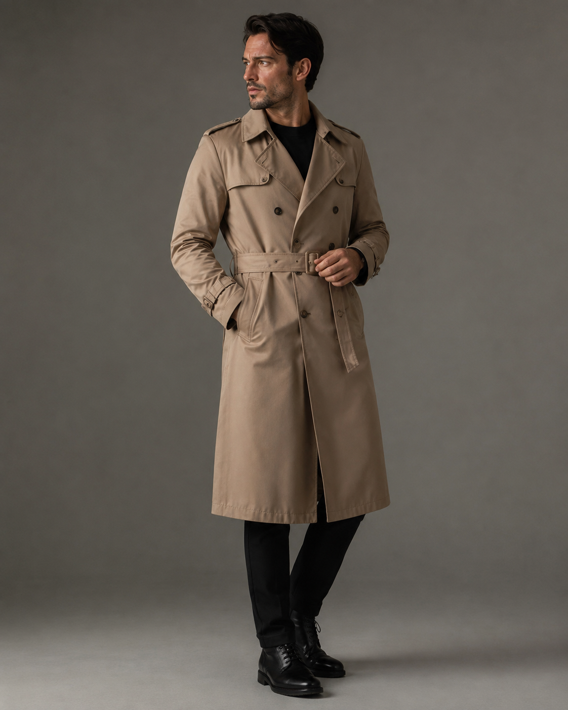 Overland Long Leather Coat